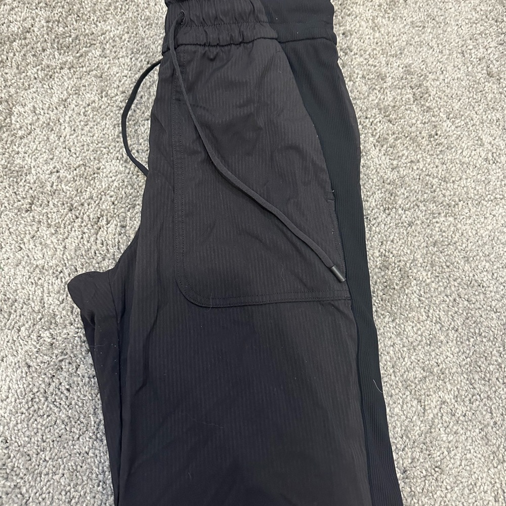 Black Drawstring Jogger Pants
